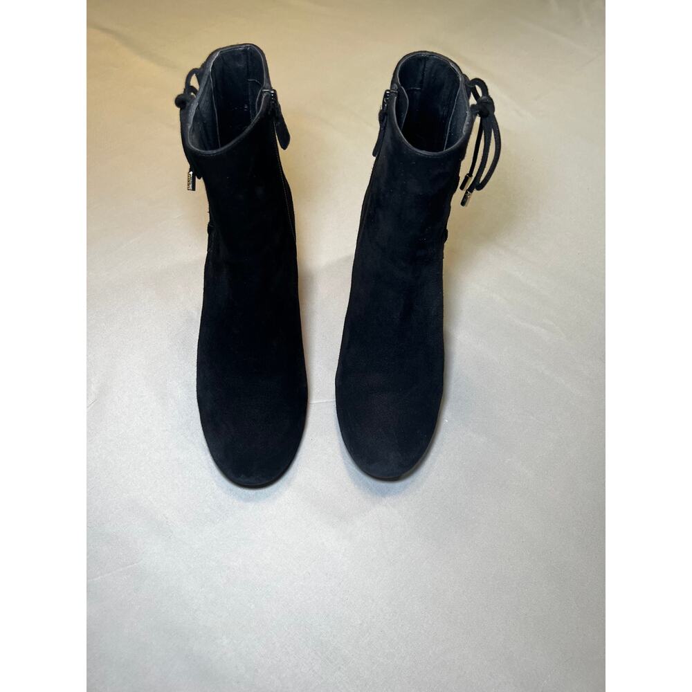 Leah Cole Haan Bootie Black Suede Women's Size 9, Pre-Owned